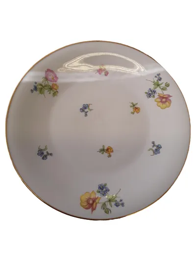 Heinrich Porzellan Servierteller Klassisch Blumenmuster Weiß 19 cm