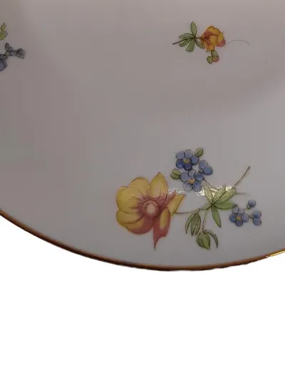 Heinrich Porzellan Servierteller Klassisch Blumenmuster Weiß 19 cm