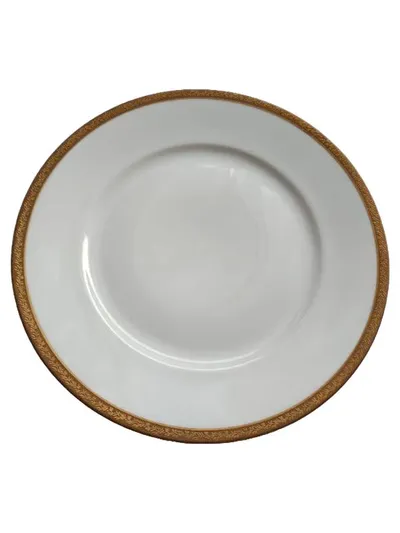 Edelstein Bavaria Essteller Porzellan 2181 Weiß 25cm Elegant Festlich Uni