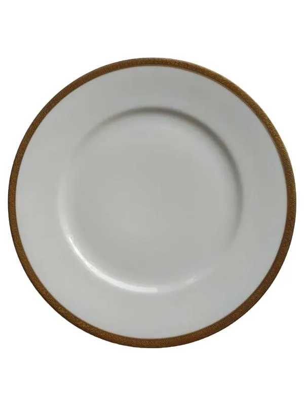 Edelstein Essteller Porzellan 25cm Weiß Elegant Festlich Uni Serie 2181 1