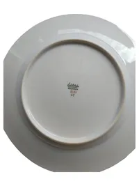 Edelstein Essteller Porzellan 25cm Weiß Elegant Festlich Uni Serie 2181 2