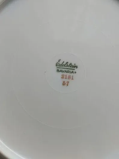Edelstein Essteller Porzellan 25cm Weiß Elegant Festlich Uni Serie 2181 3