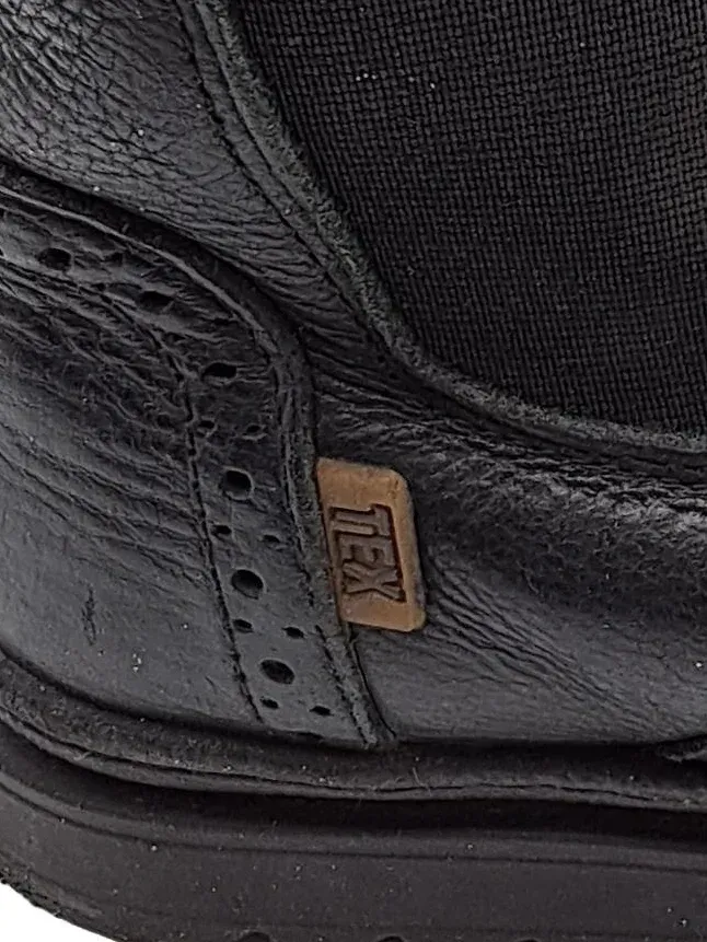 Bisgaard Chelsea Boots Kinder Leder gefüttert Schwarz Gr. 29 Brogue 2
