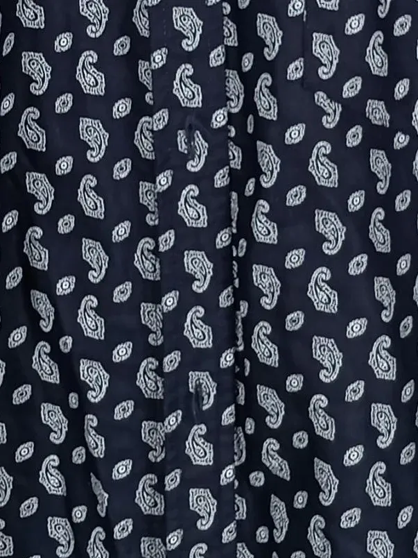 Carhartt WIP Hemd Herren XL Paisley Muster Blau Baumwolle Langarm 5