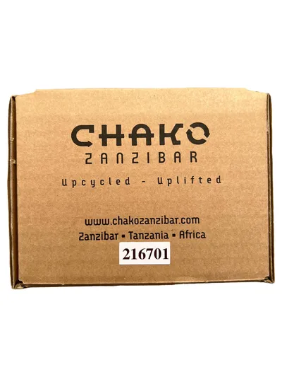 CHAKO Zanzibar Windlicht Glas Grün Holzsockel Modern 10cm