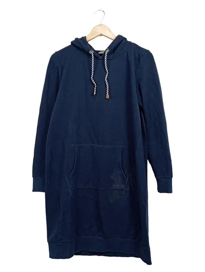 Blue Motion Hoodie Kleid Damen Gr. L 44/46 Blau Sweatshirt Kapuze