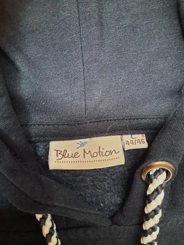 Blue Motion Hoodie Kleid Damen Gr. L 44/46 Blau Sweatshirt Kapuze 2