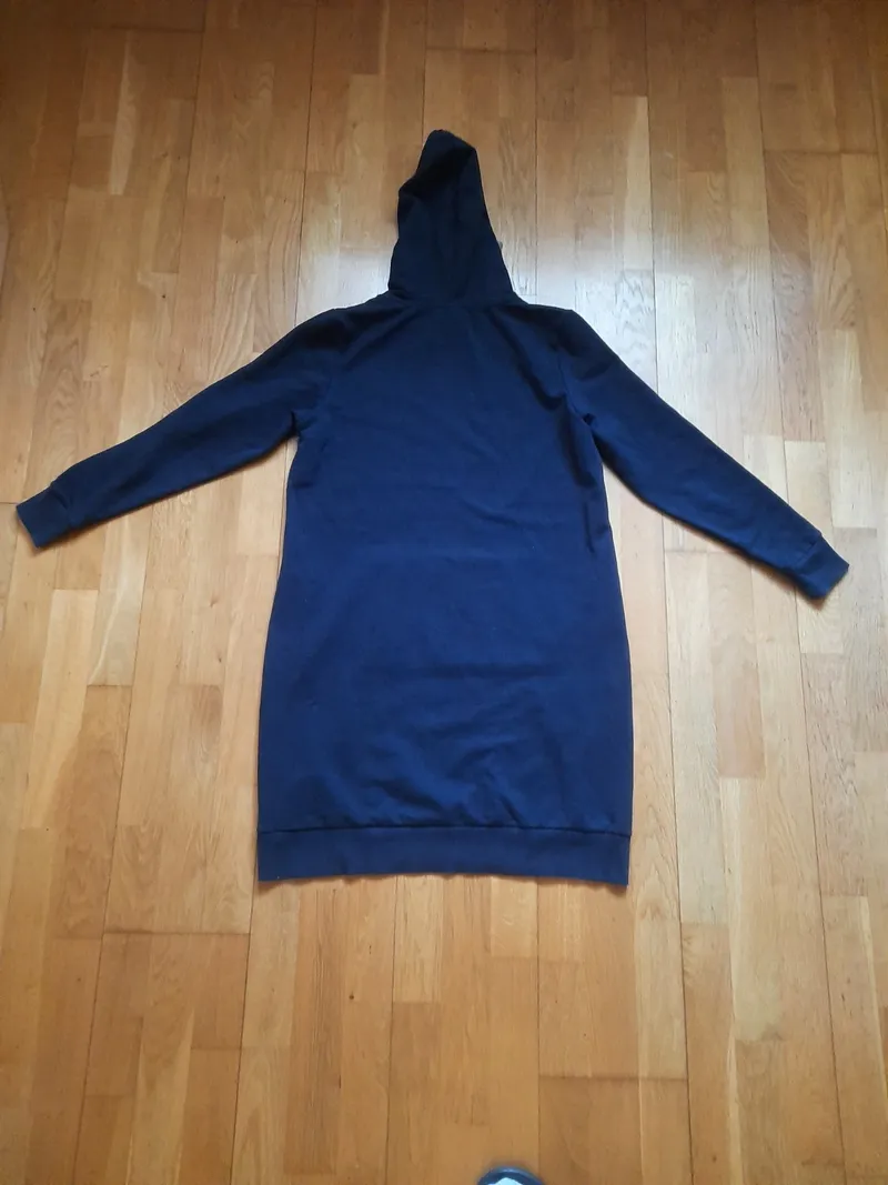 Blue Motion Hoodie Kleid Damen Gr. L 44/46 Blau Sweatshirt Kapuze 6