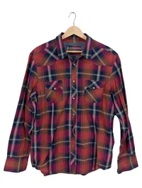 Ben Sherman Herren Freizeithemd Kariert Western Stil Gr. XL Baumwolle 1