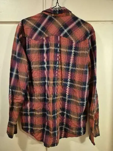 Ben Sherman Herren Freizeithemd Kariert Western Stil Gr. XL Baumwolle 2
