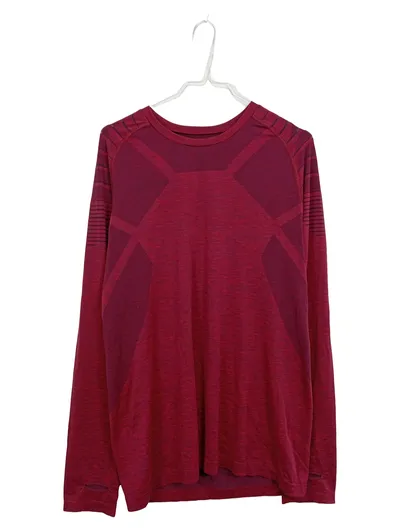 YOURTURN Active Funktionsshirt Herren Gr. L/XL Rot Langarm Sport