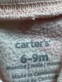 Carter's Baby Schlafsack Fleece Gr. 68 Rosa Tiermotive 63cm 5