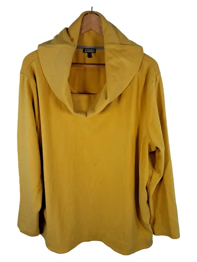 Kenny S. Damen Pullover Rollkragen Gr. 44 Gelb Langarm Casual