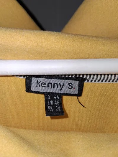Kenny S. Damen Pullover Rollkragen Gr. 44 Gelb Langarm Casual