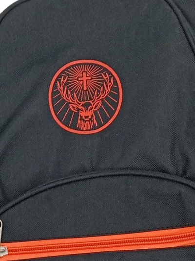 Jägermeister Rucksack Schwarz Orange Polyester Sportrucksack mit Logo