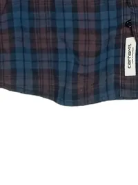 Carhartt WIP Herren Freizeithemd Kariert Slim Fit Gr. XL Blau Braun 5