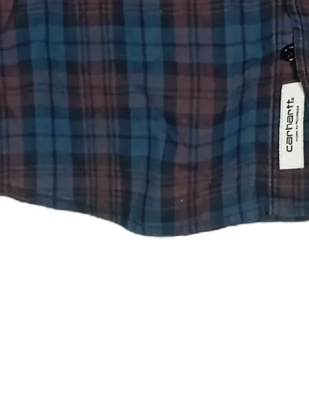 Carhartt WIP Herren Freizeithemd Kariert Slim Fit Gr. XL Blau Braun 5