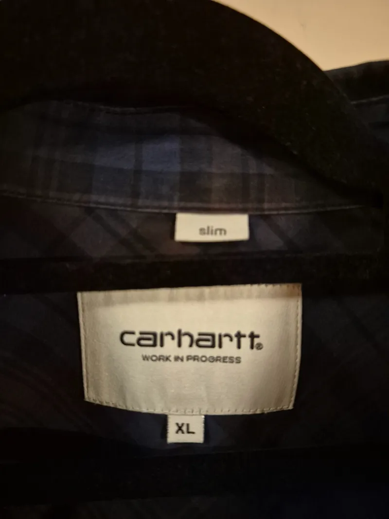 Carhartt WIP Herren Freizeithemd Kariert Slim Fit Gr. XL Blau Braun 6
