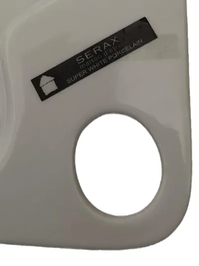 Serax Servierplatte Maison d'Être Porzellan Weiß 26x16 cm Modern Alltag