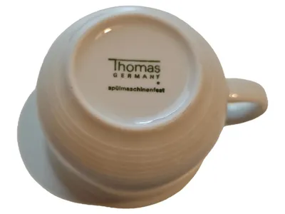 Thomas Germany Porzellan Tasse Weiß Spülmaschinenfest 300ml