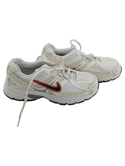 Nike Damen Sportschuhe Laufschuhe Weiß Rot Gr. 36,5 Sneaker Turnschuhe