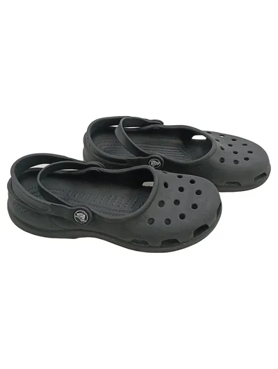 Crocs Mary Jane Damen Badeschuhe Clogs Freizeit Schwarz Gr. 35