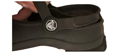Crocs Mary Jane Damen Badeschuhe Clogs Freizeit Schwarz Gr. 35