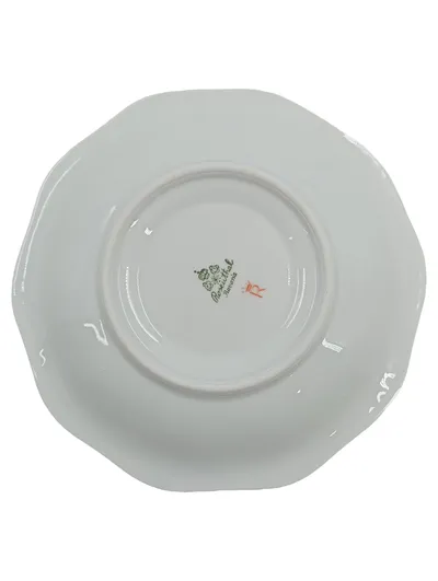 Rosenthal Bavaria Unterteller Porzellan Rosenmuster Gold Rand 15cm