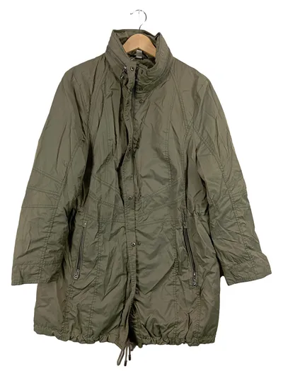 MONA Damen Windjacke Parka Oliv Gr. 44 Leichte Übergangsjacke