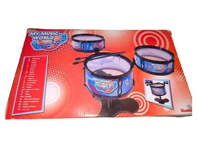 Simba My Music World Kinder Schlagzeug Drumset Blau Spielzeug NEU
