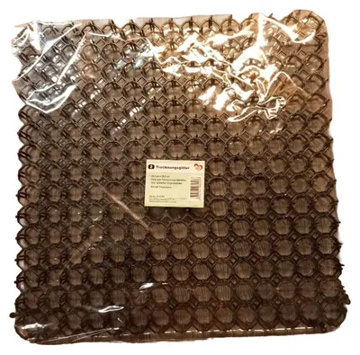 Ideen mit Herz Trocknungsgitter 2er Set 38,5x38,5cm Polypropylen Braun