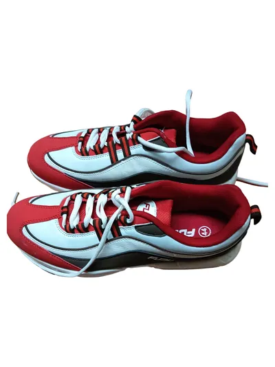 FUBU Herren Sneaker Sportschuhe Gr. 44 Rot Weiß Grau Air Cushion
