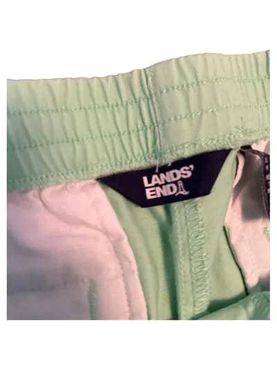 Lands' End Damen Shorts Kurze Hose Freizeithose Grün Gr. 40 W31