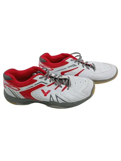 VICTOR A610 II Hallenschuhe Badminton Sportschuhe Weiß Rot Gr. 46