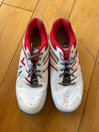 VICTOR A610 II Hallenschuhe Badminton Sportschuhe Weiß Rot Gr. 46