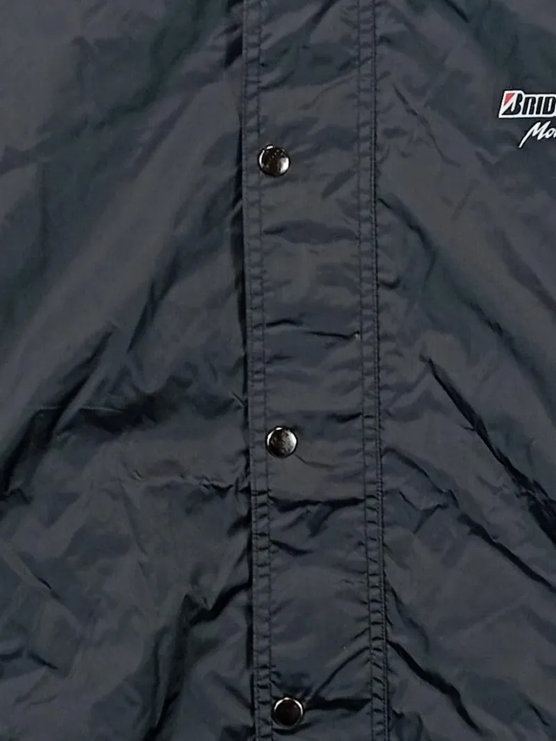 Bridgestone Windjacke Herren XL Schwarz Sportlich Nylon Kapuze Outdoor 5