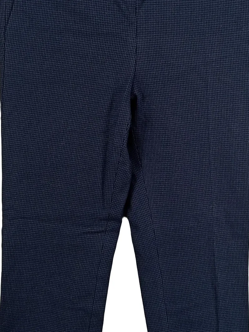 Caroll Damen Anzughose Business Hose Blau Kariert Gr. W26 34 XS Viskose 3