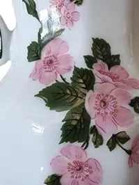 Eschenbach Bavaria Porzellan Kanne Milchkännchen Blumenmuster Rosa 15cm 3