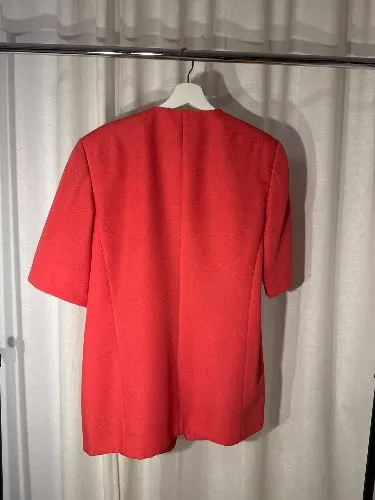 Lady Astor Blazer Damen Elegant Rot Gr. 38 Kurzarm Business Polyester