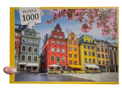 Puzzle 1000 Teile Bunte Häuser am Wasser Gebäude Architektur Stadt