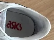 ASICS Sneaker Low Herren Weiß Leder Retro Gr. 42.5 Freizeit Logo 5