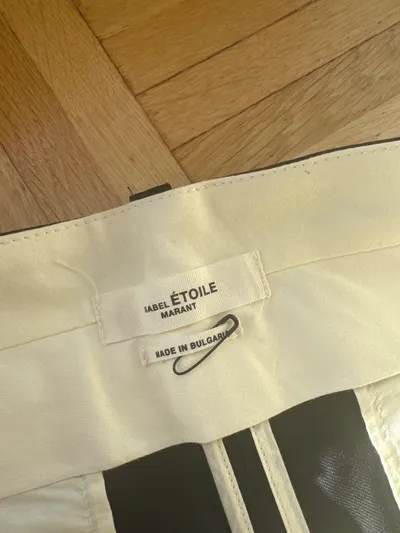 ISABEL MARANT ÉTOILE Anzughose Damen Gr. 40 Schwarz Weites Bein