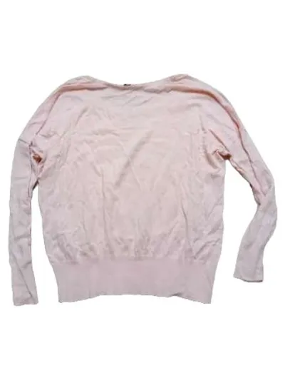 Esprit Damen Pullover Langarm Rosa Gr. S 36 Baumwolle Casual Alltag