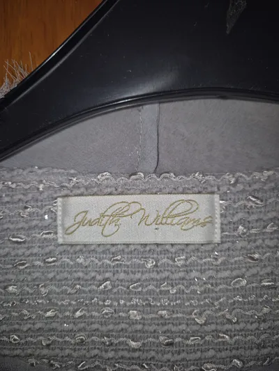 Judith Williams Damen Jacke Gr. 44 Grau Elegant Pailletten Perlen Festlich