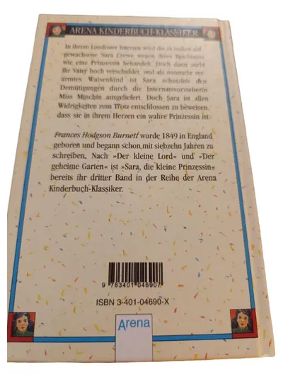 Arena Sara die kleine Prinzessin Kinderbuch Klassiker Märchen Mut