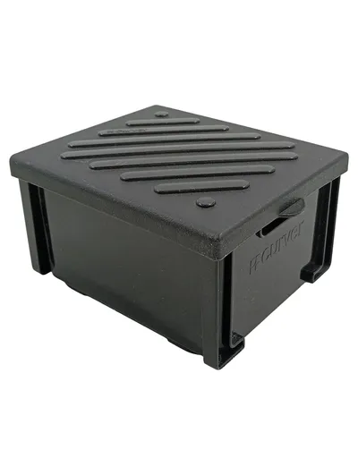 Curver Aufbewahrungsbox mit Deckel Schwarz Kunststoff 11x9x7 cm