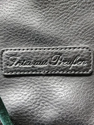 Fritzi aus Preußen Damen Clutch Umhängetasche Schwarz Kunstleder