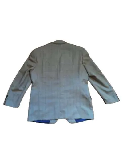 Westbury Herren Sakko Gr. 50 L Beige Kariert Klassisch Blazer