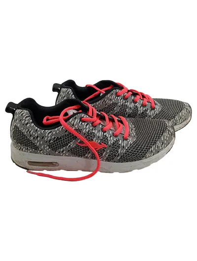 KangaROOS Sportschuhe Kinder Textil Meliert Grau Schnürung Gr. 39