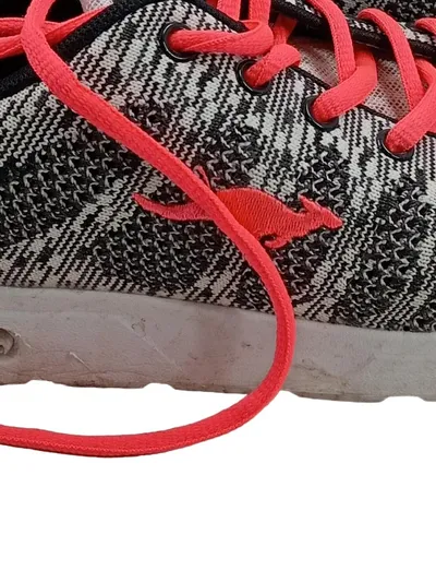 KangaROOS Sportschuhe Kinder Textil Meliert Grau Schnürung Gr. 39